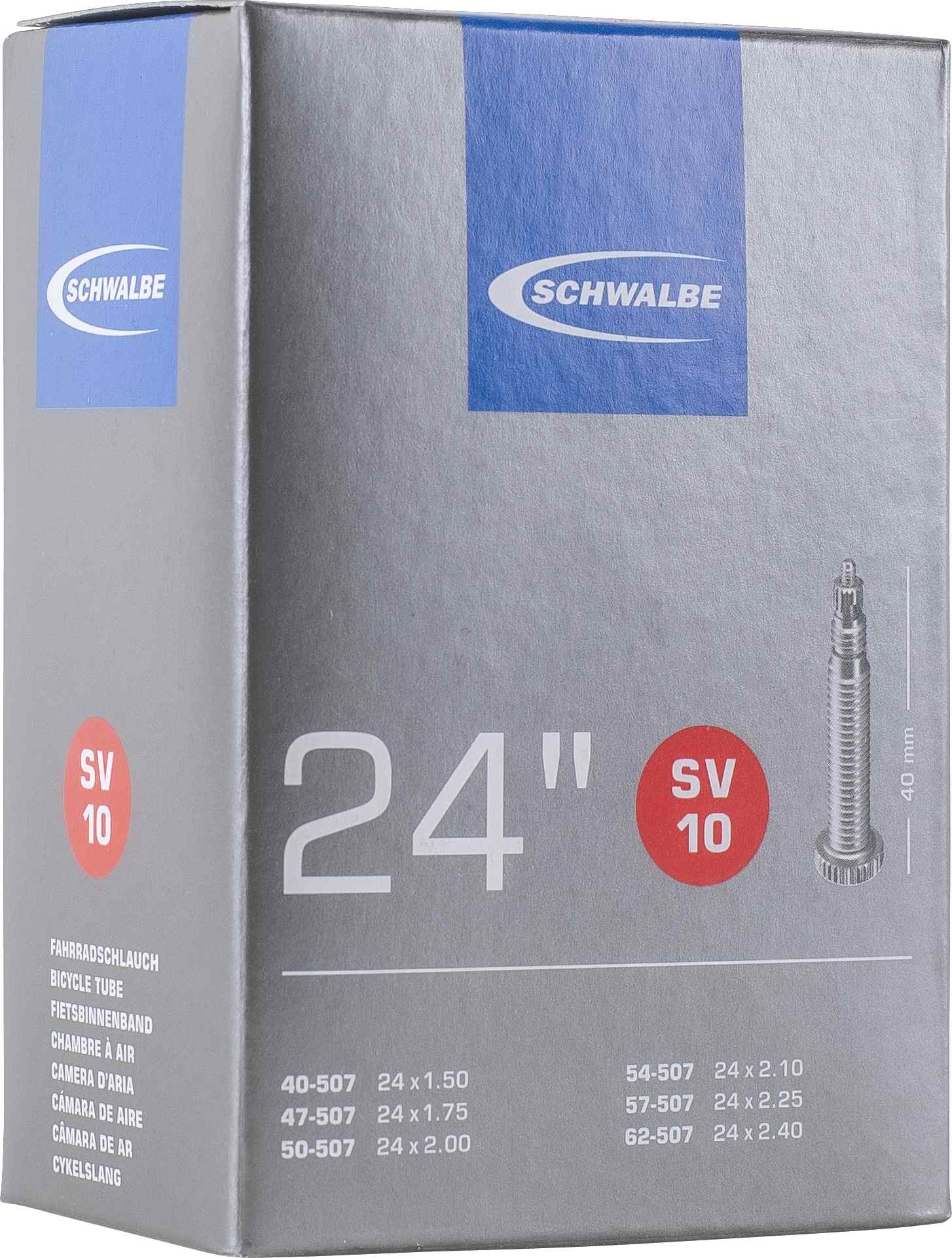 Schwalbe Inner Tube Sv10 24 Inch 40/62-507 40Mm