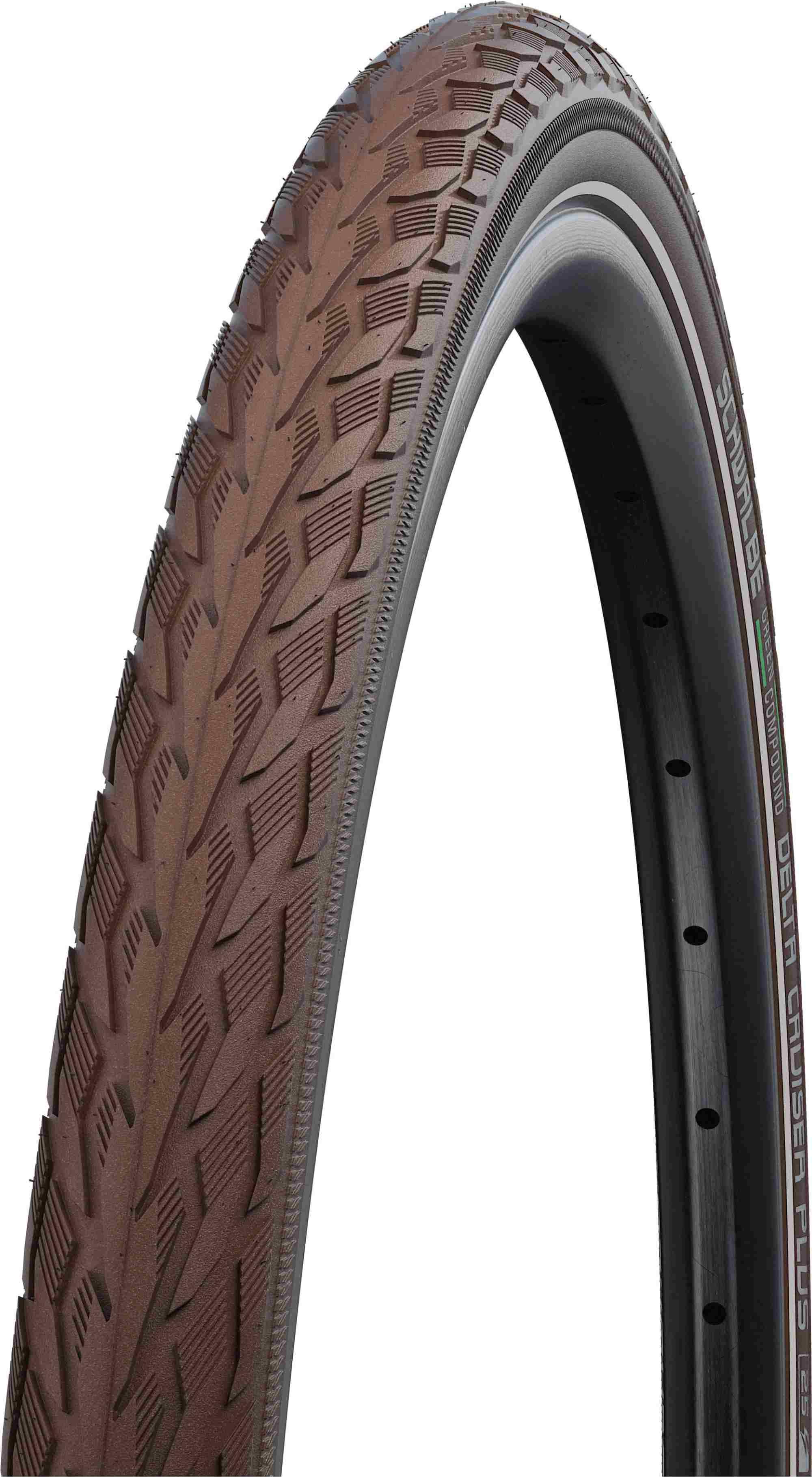 SCHWALBE DELTA CRUISER PLUS BROWN+REFLEX 28X1.40