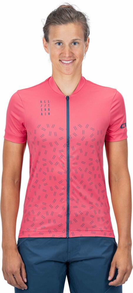 CUBE ATX WS JERSEY FULL ZIP S/S CORAL
