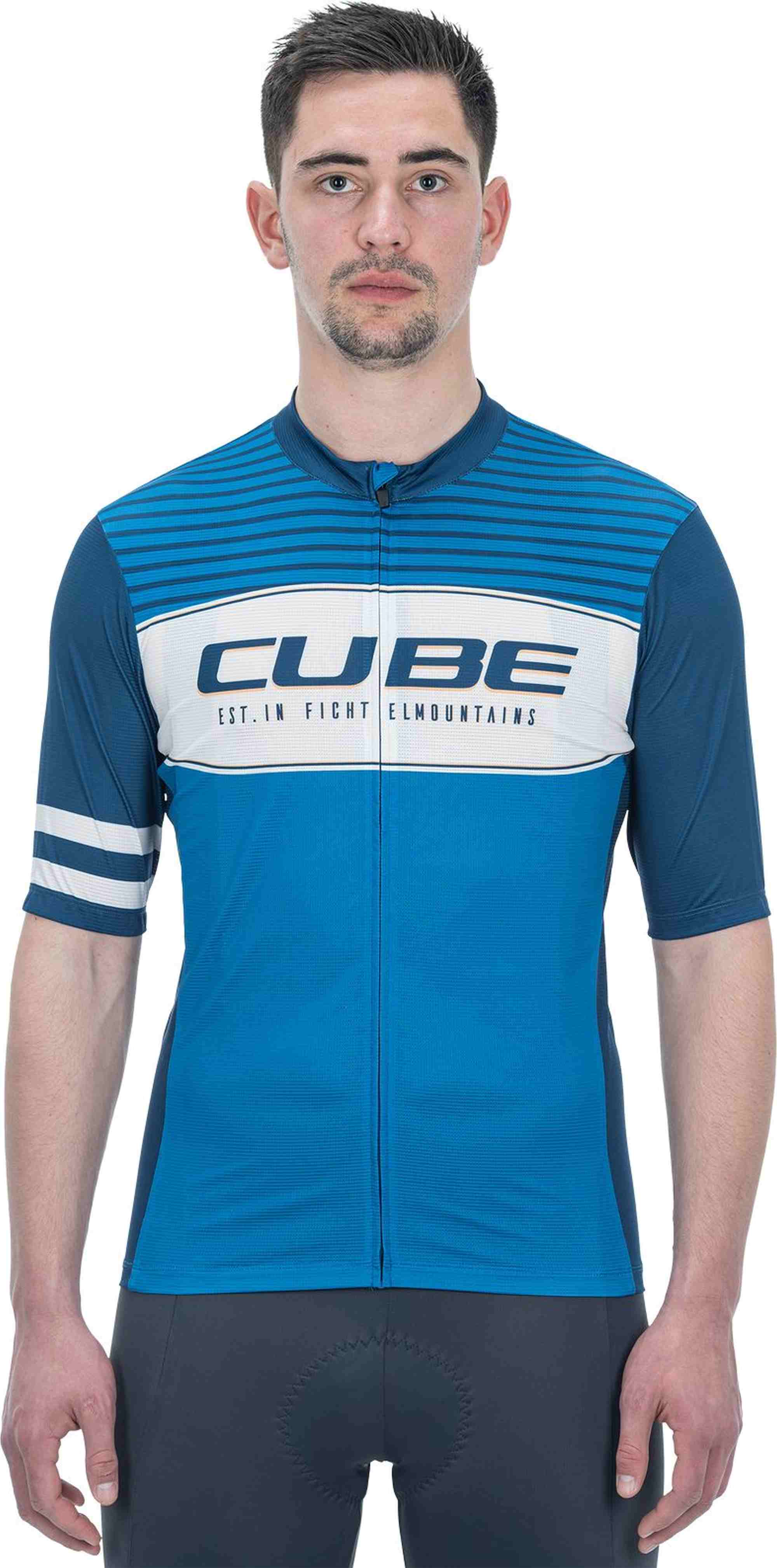 CUBE BLACKLINE JERSEY CMPT S/S BLUE