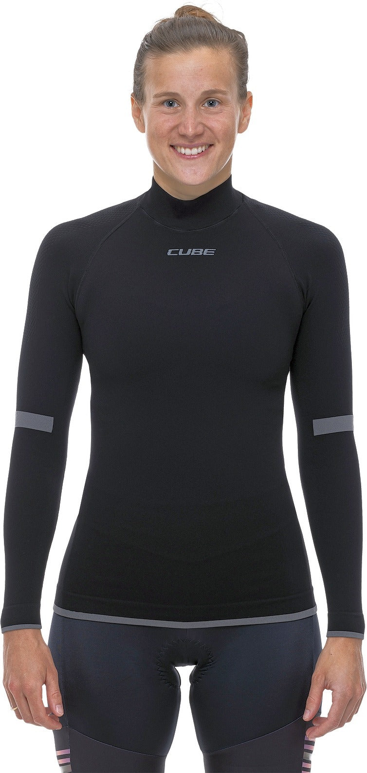 CUBE WS BASELAYER RACE BE WARM L/S BLACK