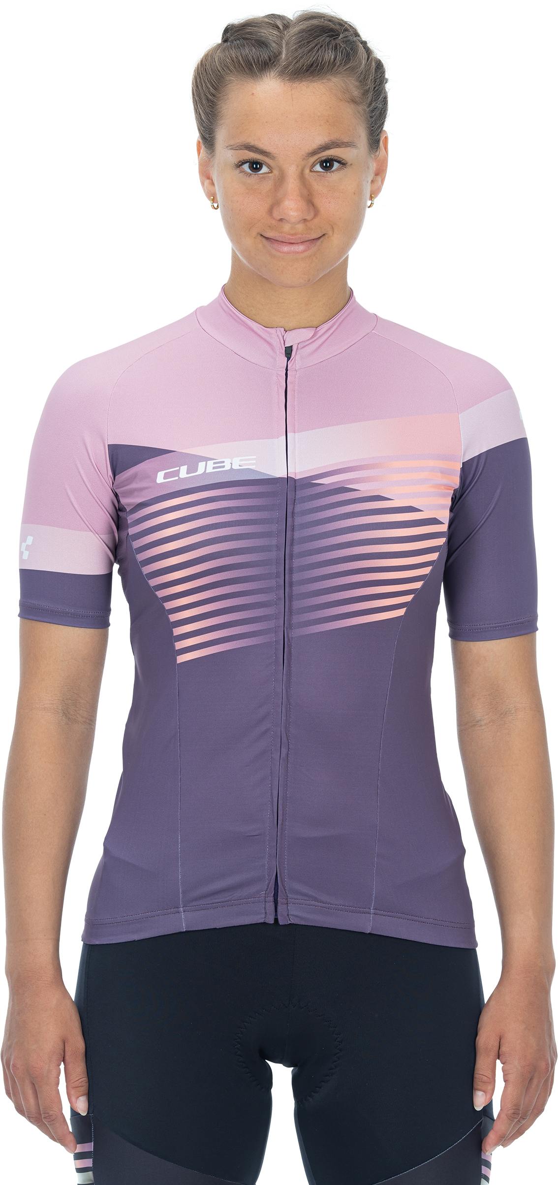 CUBE Teamline Ws Jersey S/S Violet/Rose