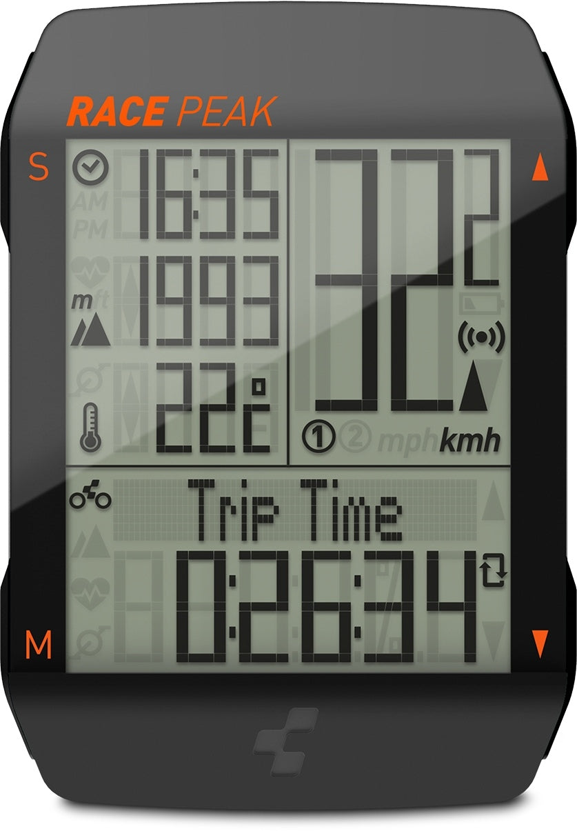 CUBE Cycle Computer Race Peak Black