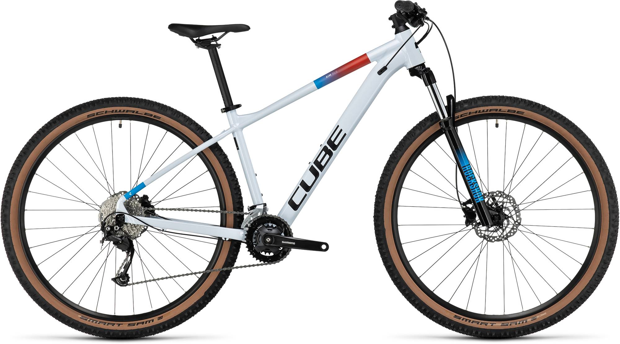 CUBE AIM SLX WHITE/BLUE/RED