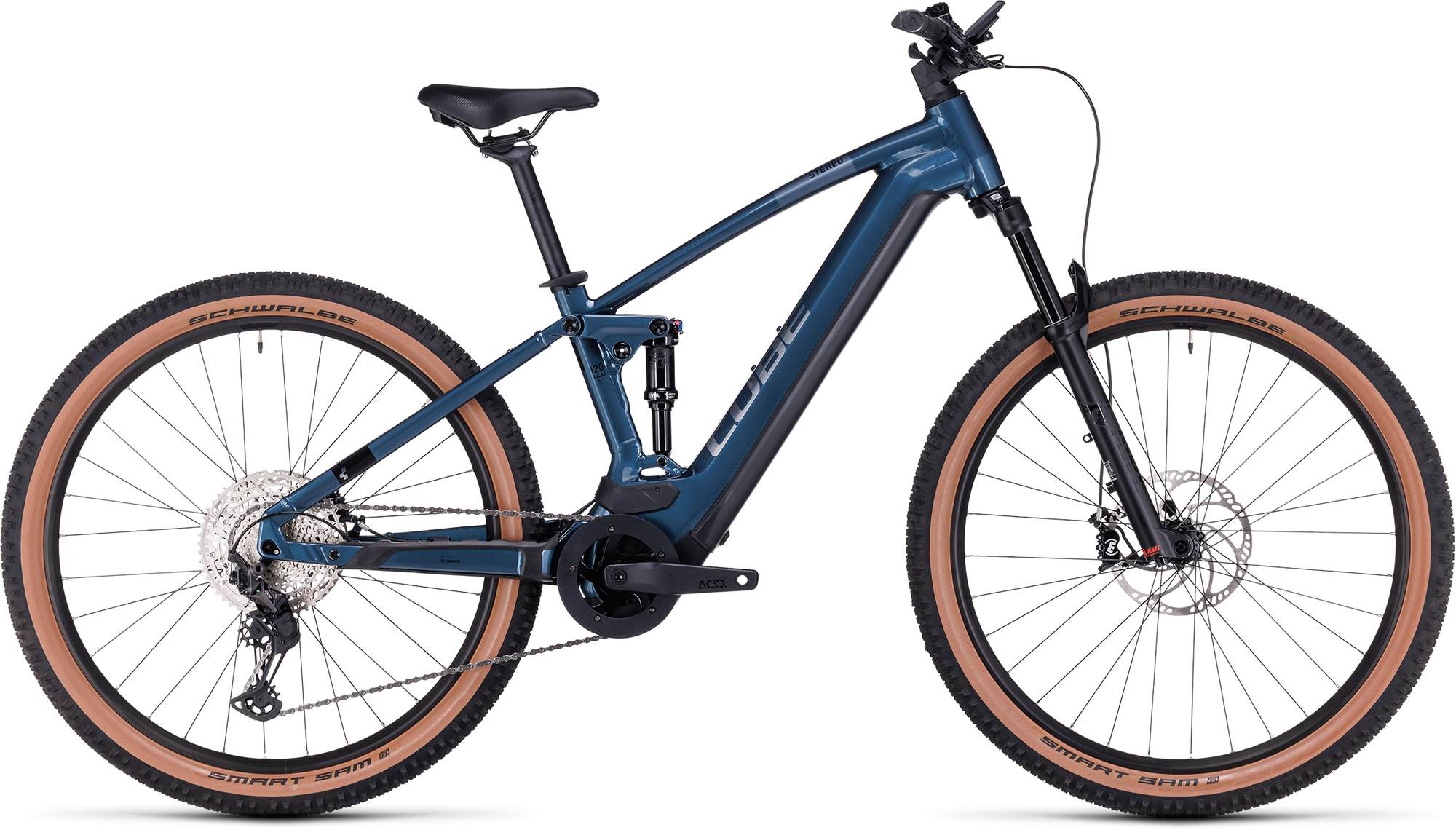 CUBE STEREO HYBRID 120 RACE 750 PETROLBLUE/CHROME