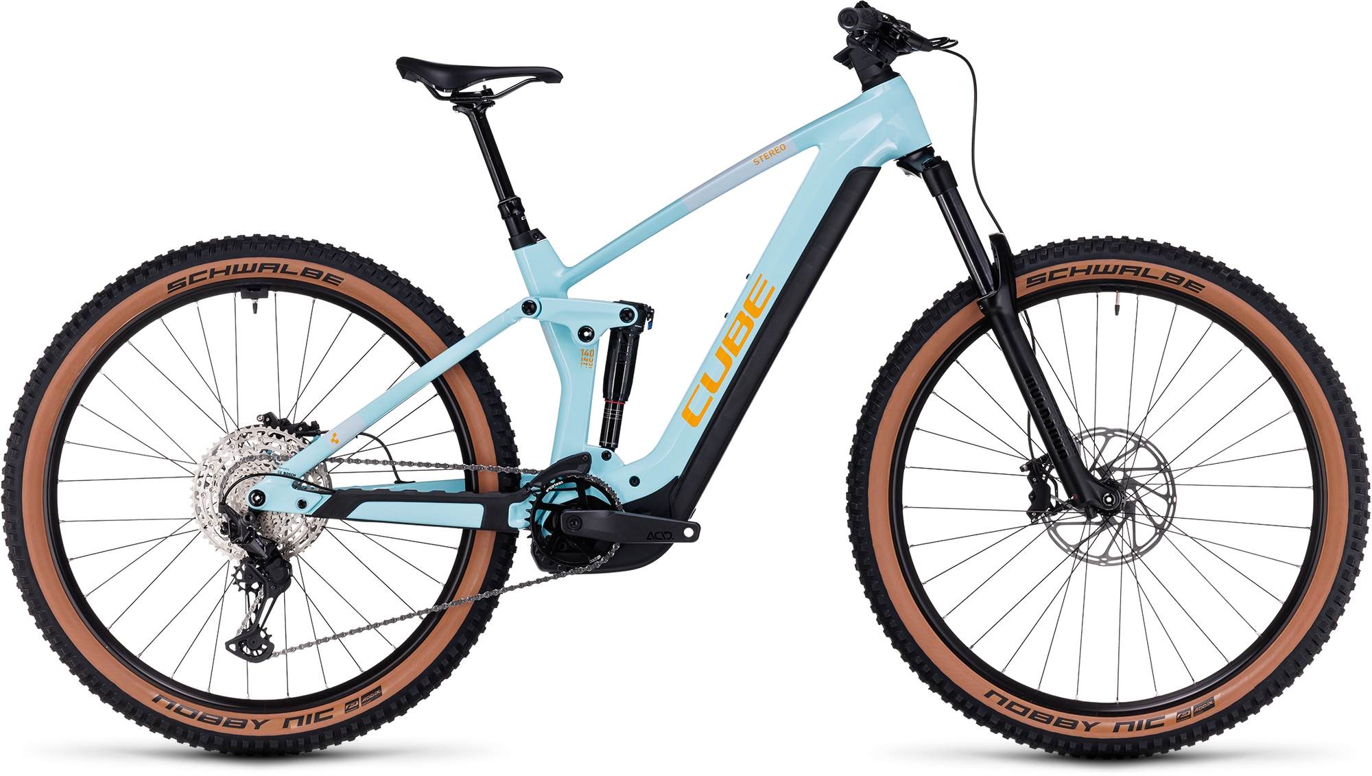 CUBE STEREO HYBRID 140 HPC RACE 750 DAZZLE/ORANGE