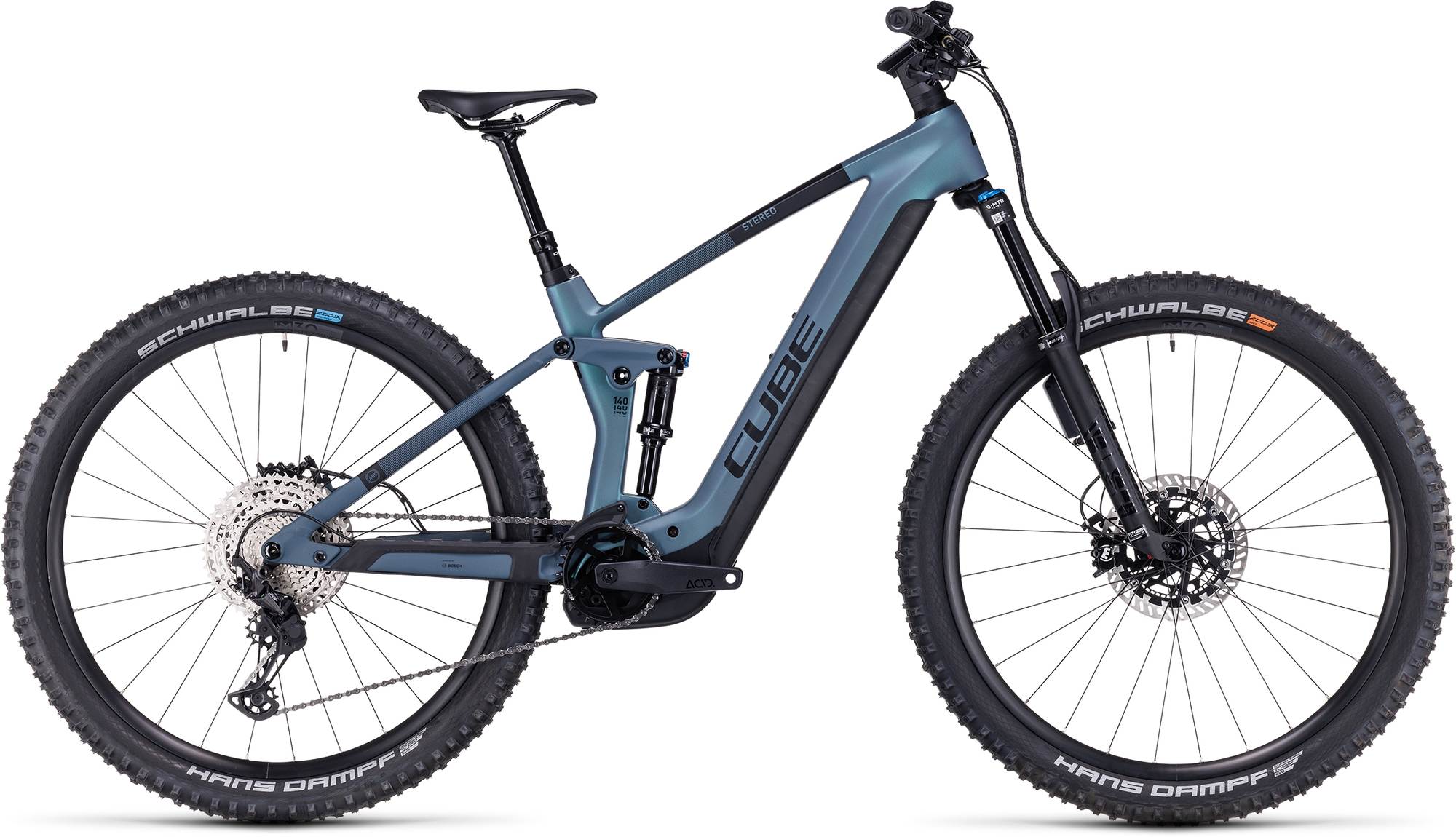 CUBE STEREO HYBRID 140 HPC ABS 750 SMARAGDGREY/BLUE