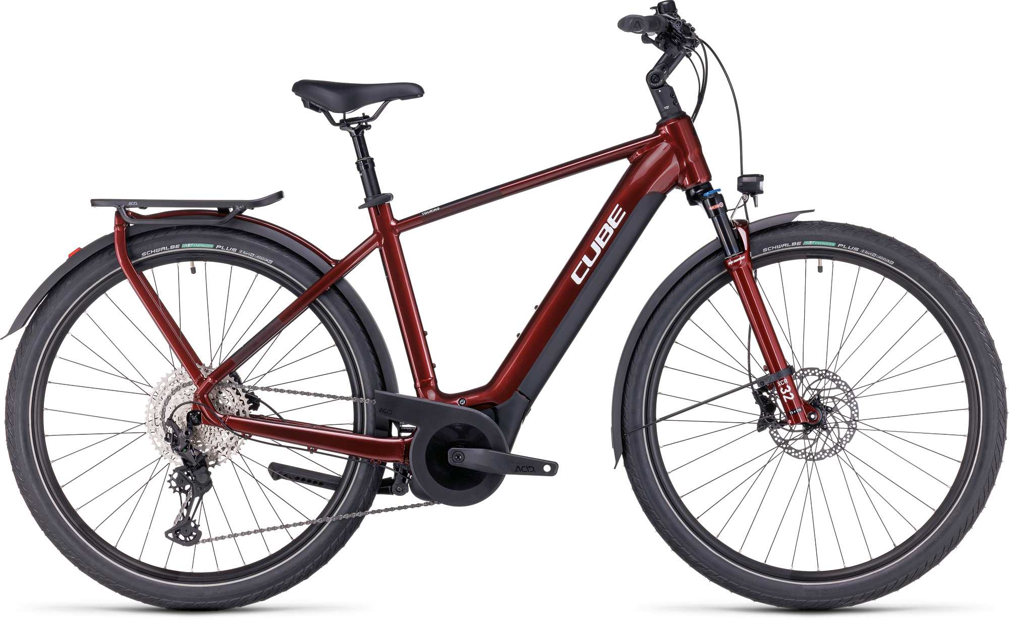 CUBE TOURING HYBRID EXC 625 RED/WHITE