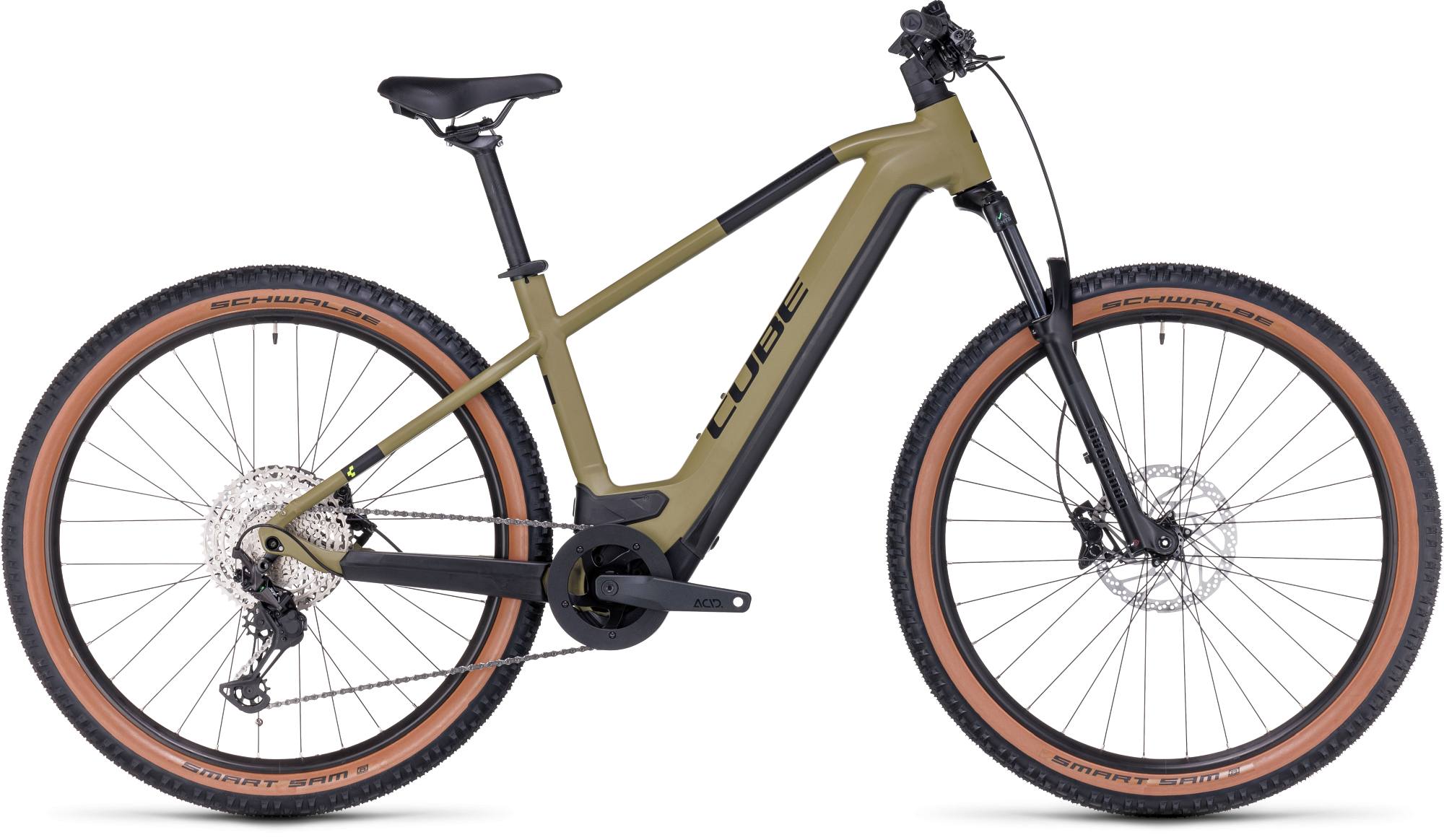 CUBE REACTION HYBRID RACE 750 OLIVE/GREEN