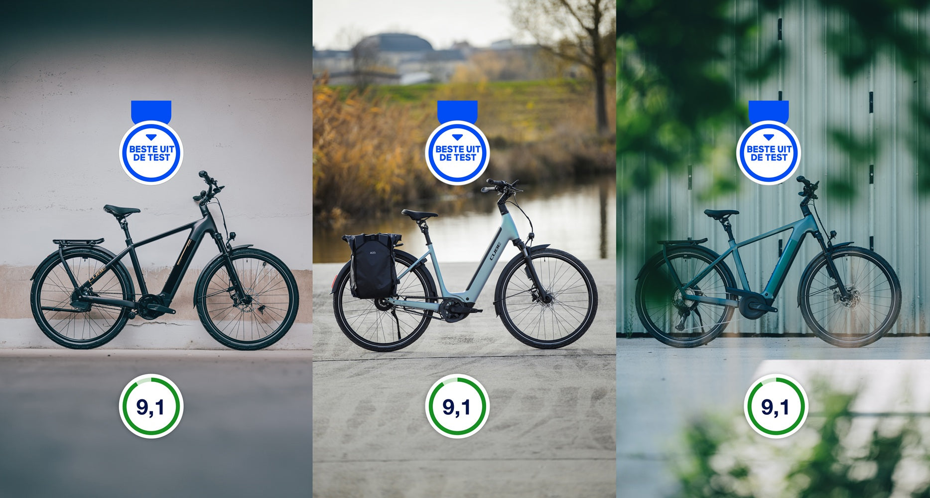 CUBE E-BIKES OPNIEUW UITGEROEPEN TOT BESTE UIT DE TEST