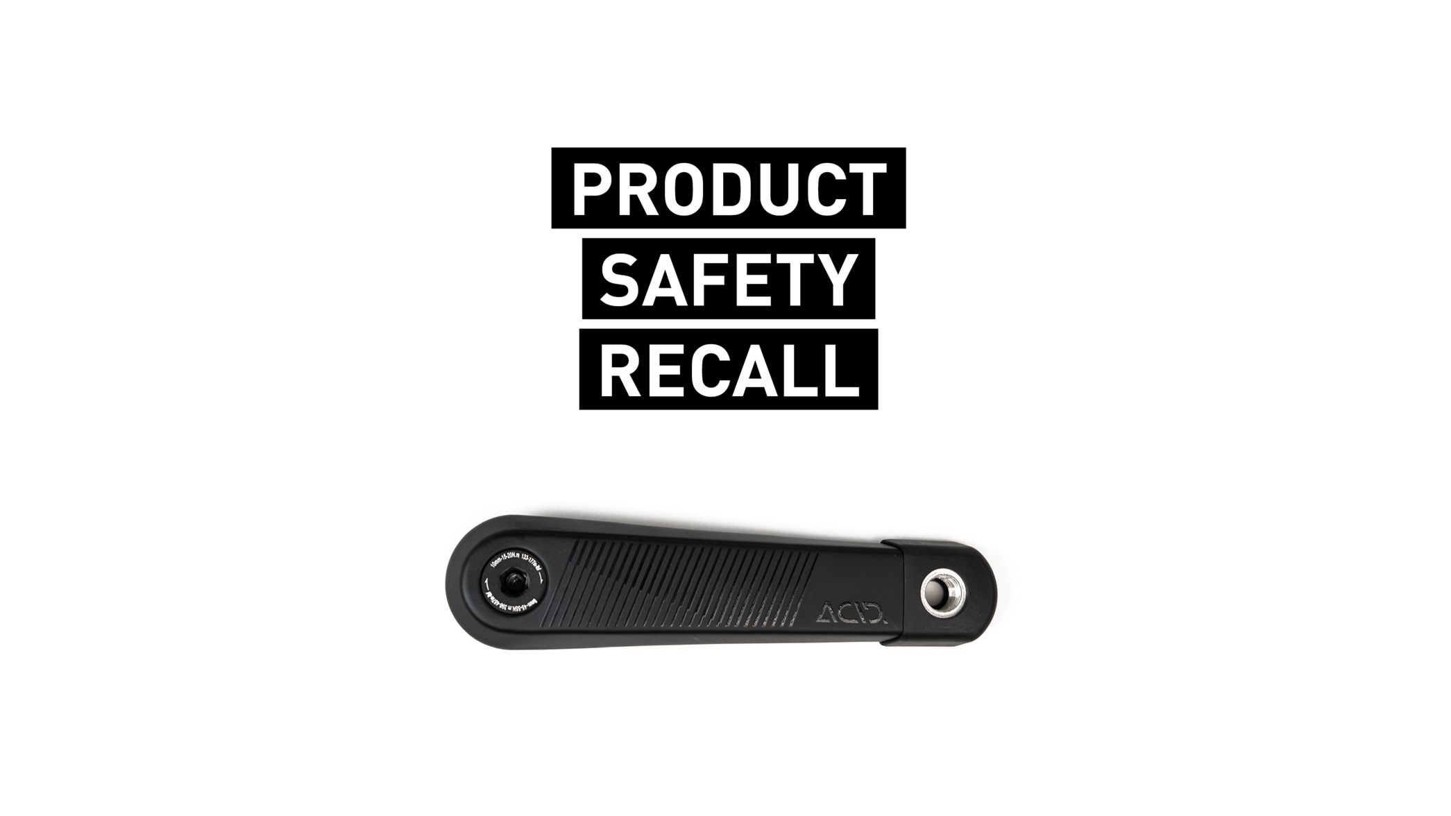 PRODUCTVEILIGHEIDSRECALL – 2026 ACID CARBON HYBRID CRANKARMEN