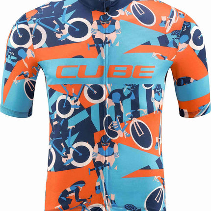 CUBE BLACKLINE JERSEY CMPT S/S BLUE/ORANGE