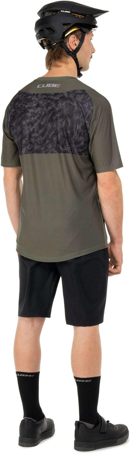 CUBE MTB JERSEY MATRIX TM S/S REED GREEN