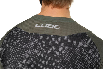 CUBE MTB JERSEY MATRIX TM S/S REED GREEN