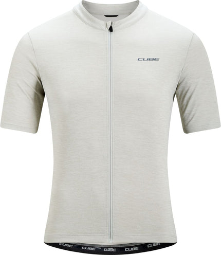 CUBE GRAVEL JERSEY FULL ZIP CARGO S/S LIGHT GREY