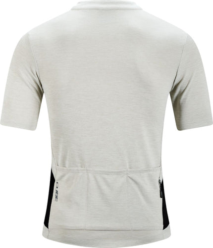 CUBE GRAVEL JERSEY FULL ZIP CARGO S/S LIGHT GREY