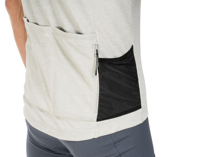 CUBE GRAVEL JERSEY FULL ZIP CARGO S/S LIGHT GREY