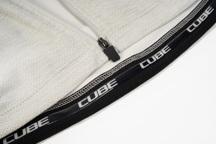 CUBE GRAVEL JERSEY FULL ZIP CARGO S/S LIGHT GREY