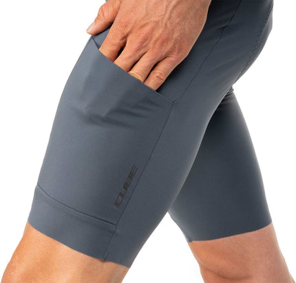 CUBE GRAVEL BIB SHORT CARGO DARK BLUE