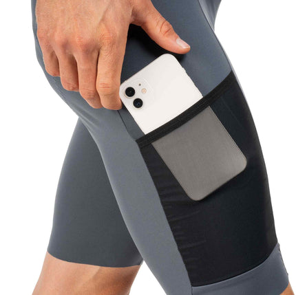 CUBE GRAVEL BIB SHORT CARGO DARK BLUE