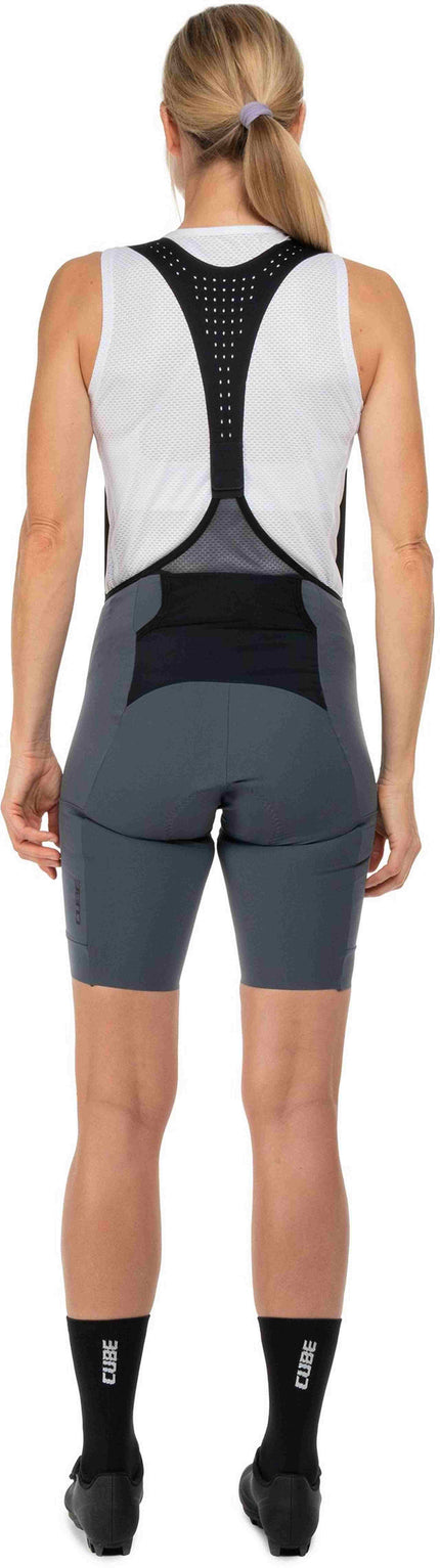 CUBE GRAVEL WS BIB SHORT CARGO DARK BLUE