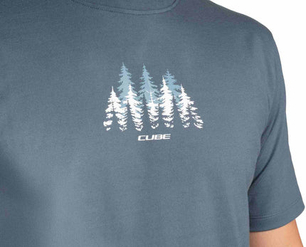 CUBE ORGANIC T-SHIRT FOREST BLUE