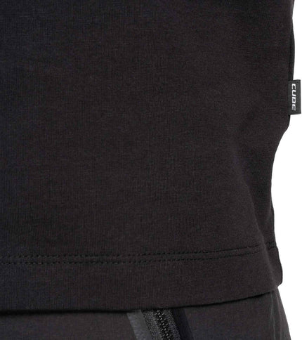 CUBE ORGANIC T-SHIRT GRID BLACK