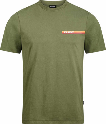 CUBE ORGANIC T-SHIRT RETRO OLIVE