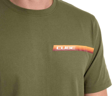 CUBE ORGANIC T-SHIRT RETRO OLIVE