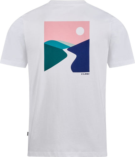 CUBE ORGANIC T-SHIRT SUNSET WHITE