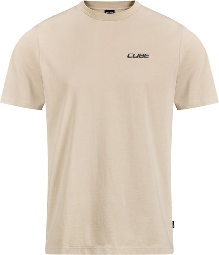 CUBE ORGANIC T-SHIRT CRANK HARDER GTY FIT BEIGE