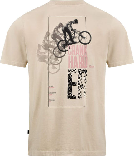CUBE ORGANIC T-SHIRT CRANK HARDER GTY FIT BEIGE