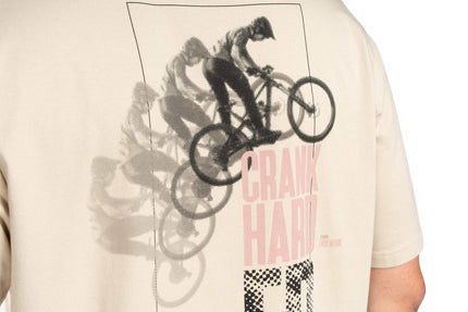 CUBE ORGANIC T-SHIRT CRANK HARDER GTY FIT BEIGE