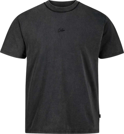 CUBE ORGANIC T-SHIRT SCRIPT GTY FIT WASHED GREY