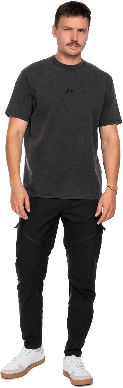 CUBE ORGANIC T-SHIRT SCRIPT GTY FIT WASHED GREY