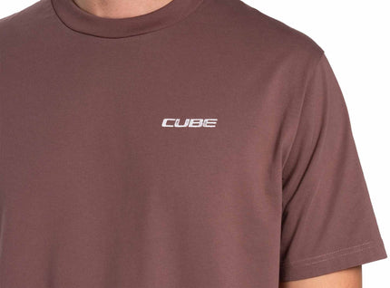CUBE ORGANIC T-SHIRT KEEP SENDING GTY FIT PLUM