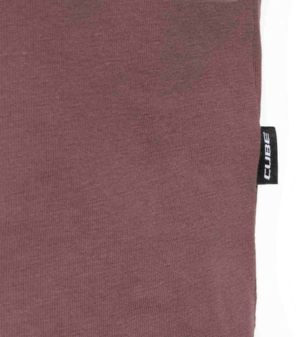 CUBE ORGANIC T-SHIRT KEEP SENDING GTY FIT PLUM
