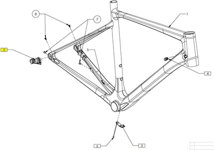 CUBE MECH HANGER 10241 (2091) AXH DIRECT MOUNT LONG