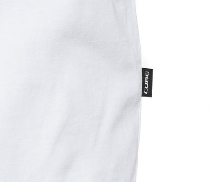 CUBE ORGANIC T-SHIRT EMBOSSED GTY FIT WHITE