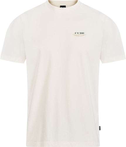CUBE ORGANIC T-SHIRT CLUB DROPSHOULDER CREME