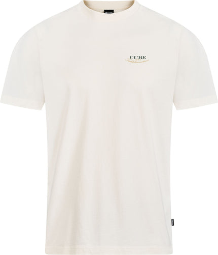 CUBE ORGANIC T-SHIRT CLUB DROPSHOULDER CREME
