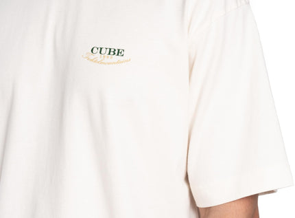 CUBE ORGANIC T-SHIRT CLUB DROPSHOULDER CREME