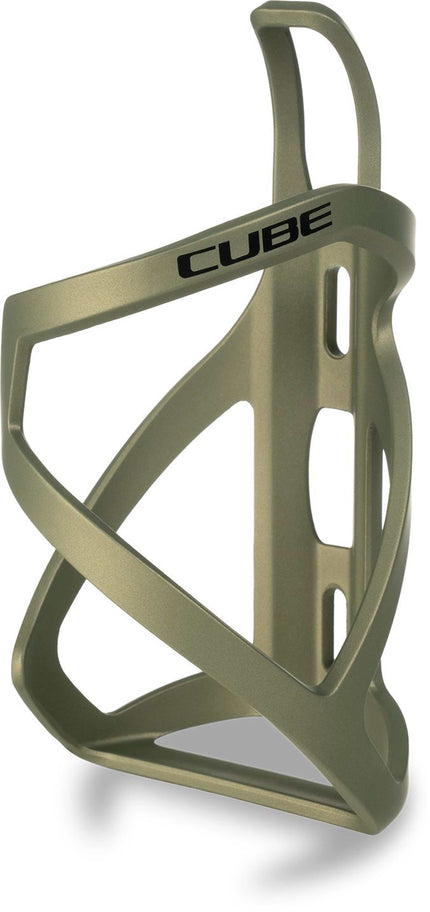 CUBE BOTTLE CAGE HPP LEFT-HAND SIDECAGE MATT REED GREEN/BLK