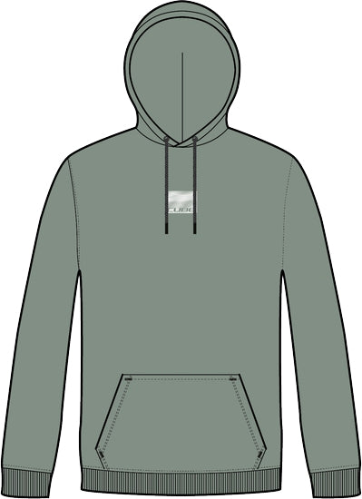 CUBE ORGANIC HOODIE GRID LIGHT GREEN