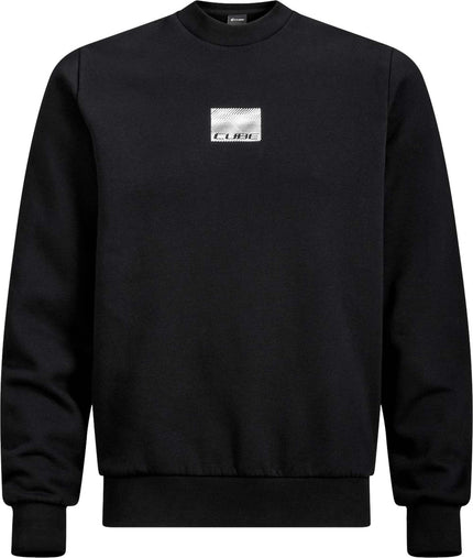 CUBE ORGANIC SWEATER GRID BLACK