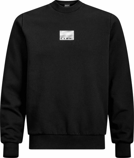 CUBE ORGANIC SWEATER GRID BLACK