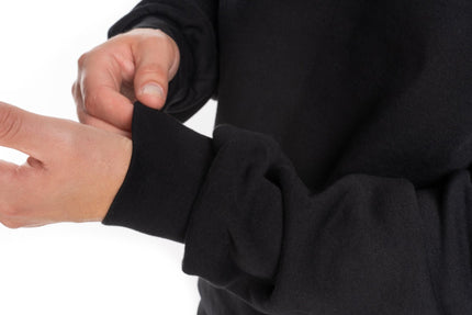 CUBE ORGANIC SWEATER GRID BLACK