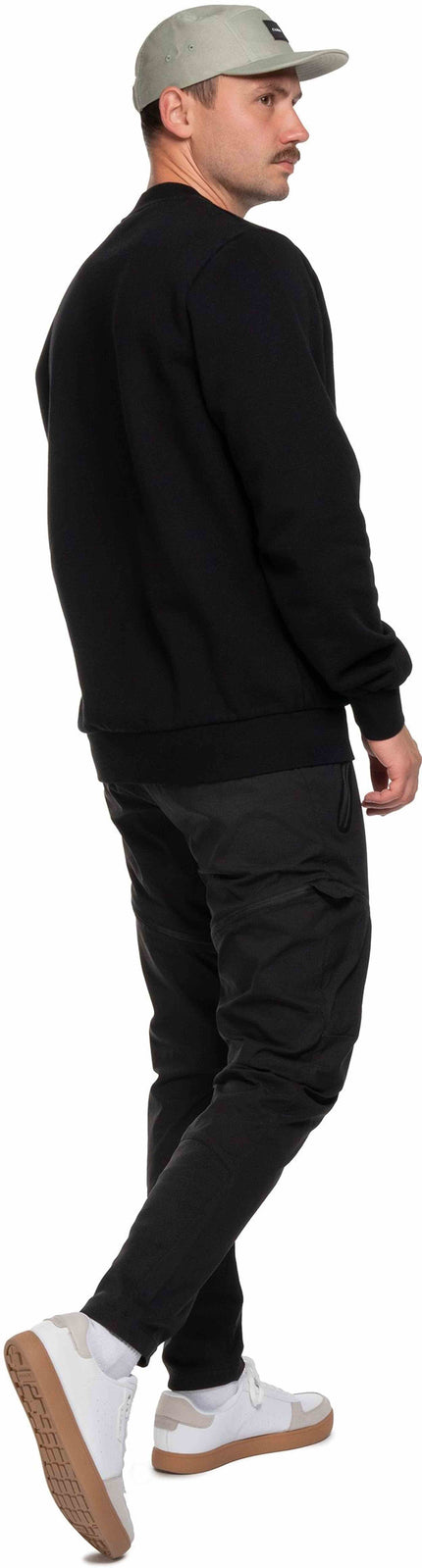 CUBE ORGANIC SWEATER GRID BLACK