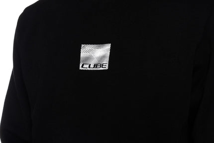 CUBE ORGANIC SWEATER GRID BLACK