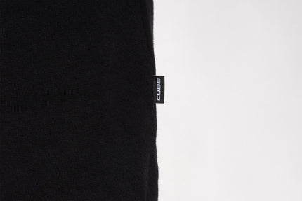 CUBE ORGANIC SWEATER GRID BLACK